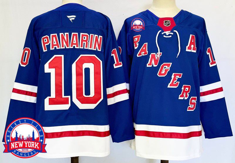 Men New York Rangers #10 Panarin Blue Fanatics 2025 NHL Jersey style 10